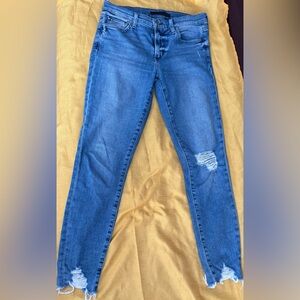 Joe's Jeans Distressed Blue Straight Leg Women's Jeans